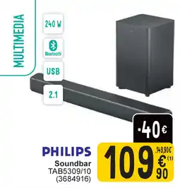 Cora Philips soundbar TAB5309/10 aanbieding