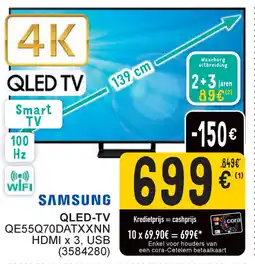 Cora Samsung QLED-TV QE55Q70DATXXNN aanbieding