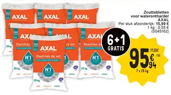 Cora Zouttabletten voor waterontharder AXAL aanbieding