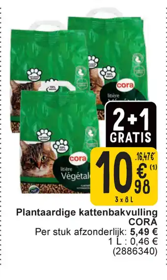 Cora Plantaardige kattenbakvulling cora aanbieding