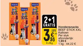 Cora Hondensnacks  beef stick XXL aanbieding