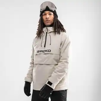 Decathlon Heren Wintersport snowboardjas W6 Eriz Siroko Beige aanbieding