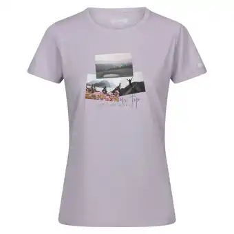 Decathlon Dames Fingal VIII Foto Tshirt (Lila Vorst) aanbieding