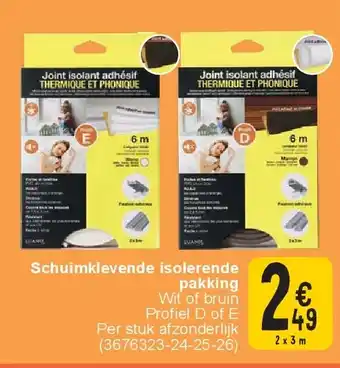 Cora Schuimklevende isolerende pakking aanbieding