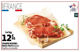 Auchan Viande bovine : faux-filet aanbieding