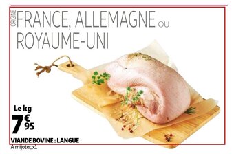 Auchan Viande bovine : langue aanbieding