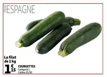 Auchan Courgettes 1kg aanbieding