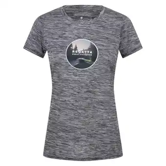 Decathlon Dames Fingal VII Logo Marl TShirt (Marine) aanbieding