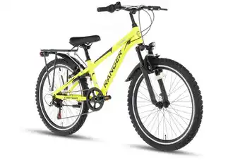 Decathlon Cortego Ranger Plus 7-speed Jongensfiets 24 inch Fluogeel - MTB aanbieding