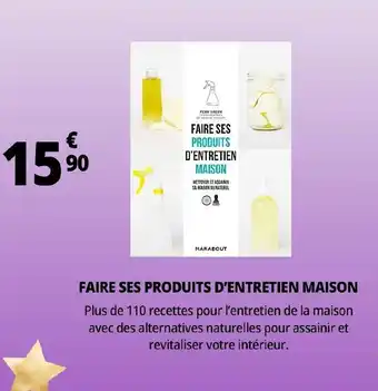 Faire ses produits d'entretien maison