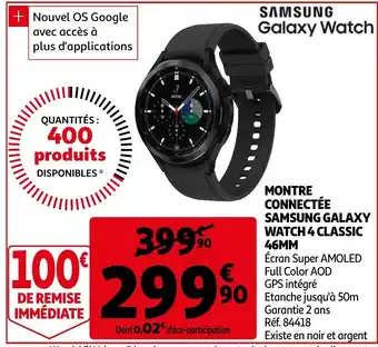 Montre connectee samsung galaxy watch 4 classic 46mm