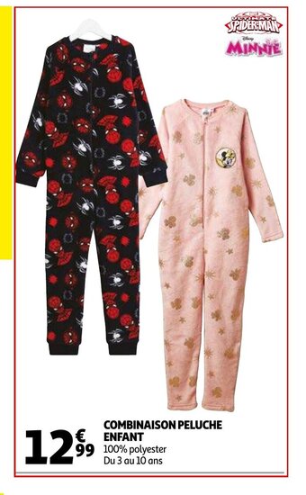 Combinaison peluche enfant