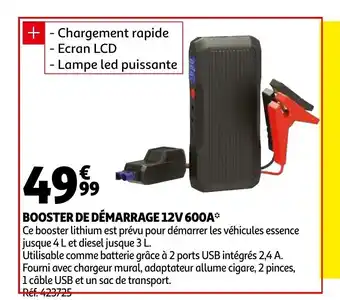 Auchan Booster de demarrage 12V 600A aanbieding
