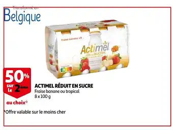 Auchan Actimel reduit en sucre8x100g aanbieding