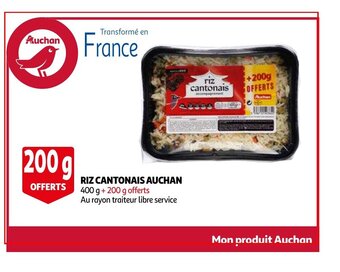 Auchan Riz cantonais 400g aanbieding