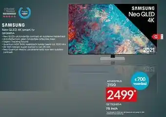 Selexion Samsung neo qled 4k smart tv qe75qn85a aanbieding