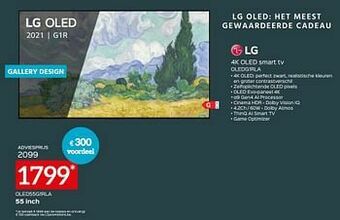 Selexion Lg 4k oled smart tv oled55g1rla aanbieding