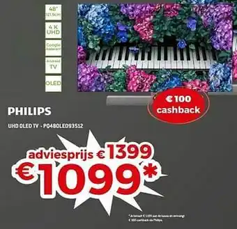 Exellent Philips uhd oled tv - pq48oled93512 aanbieding