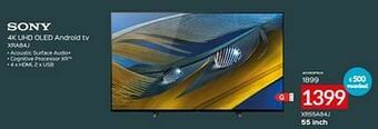Selexion Sony 4k uhd oled android tv xr55a84j aanbieding