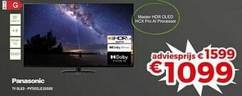 Panasonic tv oled - pvtx55jz1000e