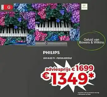 Exellent Philips uhd oled tv - pq55oled93512 aanbieding
