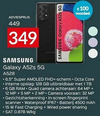 Selexion Samsung galaxy a52s 5g a528 aanbieding