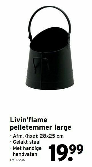 GAMMA Livin’flame pelletemmer large aanbieding