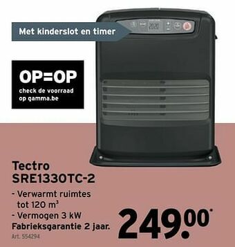 GAMMA Tectro sre1330tc-2 aanbieding