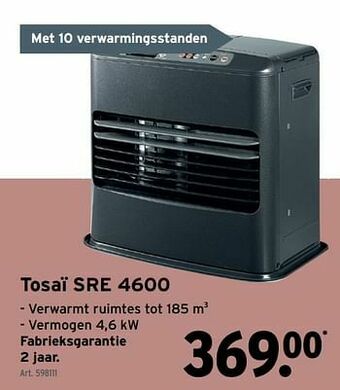 GAMMA Tosaï sre 4600 aanbieding