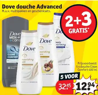 Kruidvat Dove douche Advanced aanbieding