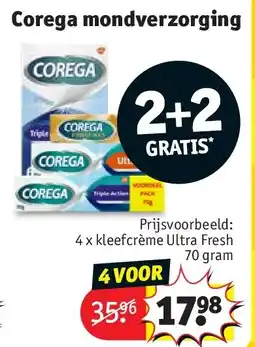 Kruidvat Corega mondverzorging aanbieding