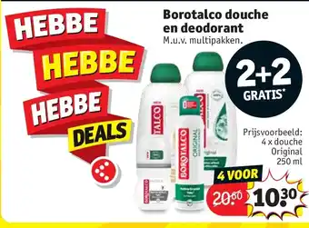 Kruidvat Borotalco douche en deodorant aanbieding