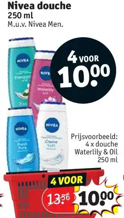 Kruidvat Nivea douche aanbieding