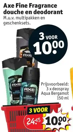 Kruidvat Axe Fine Fragrance douche en deodorant aanbieding