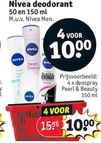 Kruidvat Nivea deodorant aanbieding