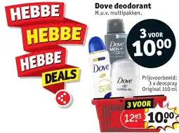 Kruidvat Dove deodorant aanbieding