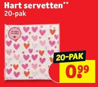 Kruidvat Hart servetten aanbieding