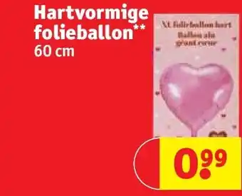 Kruidvat Hartvormige folieballon aanbieding