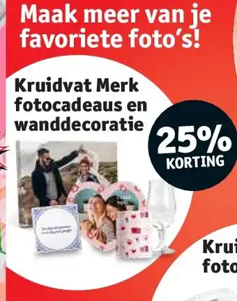 Kruidvat Kruidvat Merk fotocadeaus en wanddecoratie aanbieding