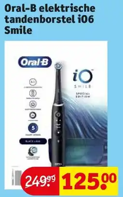 Kruidvat Oral-B elektrische tandenborstel iO6 Smile aanbieding