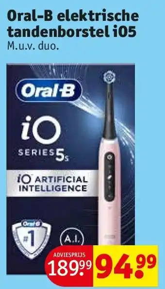 Kruidvat Oral-B elektrische tandenborstel iO5 aanbieding