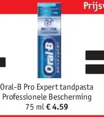 Kruidvat Oral-B Pro Expert tandpasta Professionele Bescherming 75 ml aanbieding