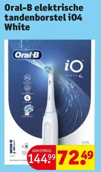 Kruidvat Oral-B elektrische tandenborstel iO4 White aanbieding