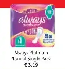 Kruidvat Always Platinum Normal Single Pack aanbieding