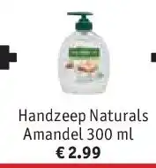 Kruidvat Handzeep Naturals Amandel 300 ml aanbieding