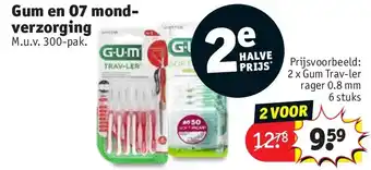 Kruidvat Gum en O7 mondverzorging aanbieding