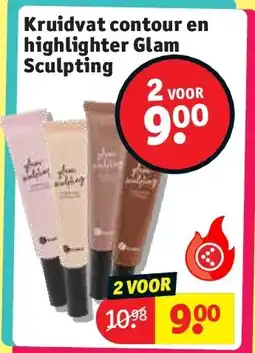 Kruidvat Kruidvat contour en highlighter Glam Sculpting aanbieding