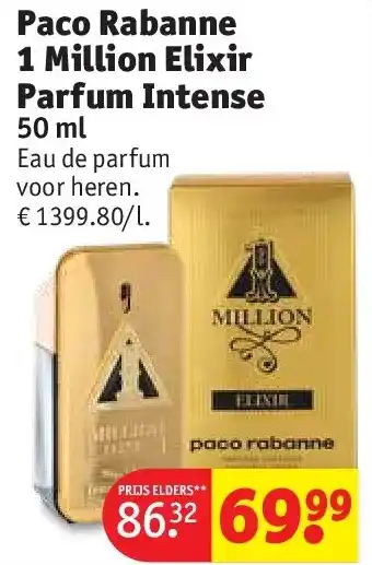 Kruidvat Paco Rabanne 1 Million Elixir Parfum Intense aanbieding