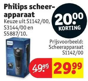 Kruidvat Philips scheerapparaat aanbieding