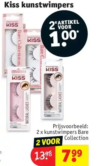 Kruidvat Kiss kunstwimpers aanbieding